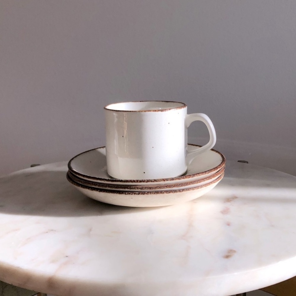 Vintage J&G Meakin Saucers (3) 🤎